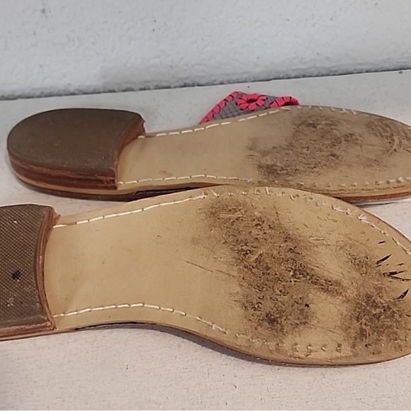 Hot neon pink and silver snake jack rogers sz 8 - Picture 3 of 3